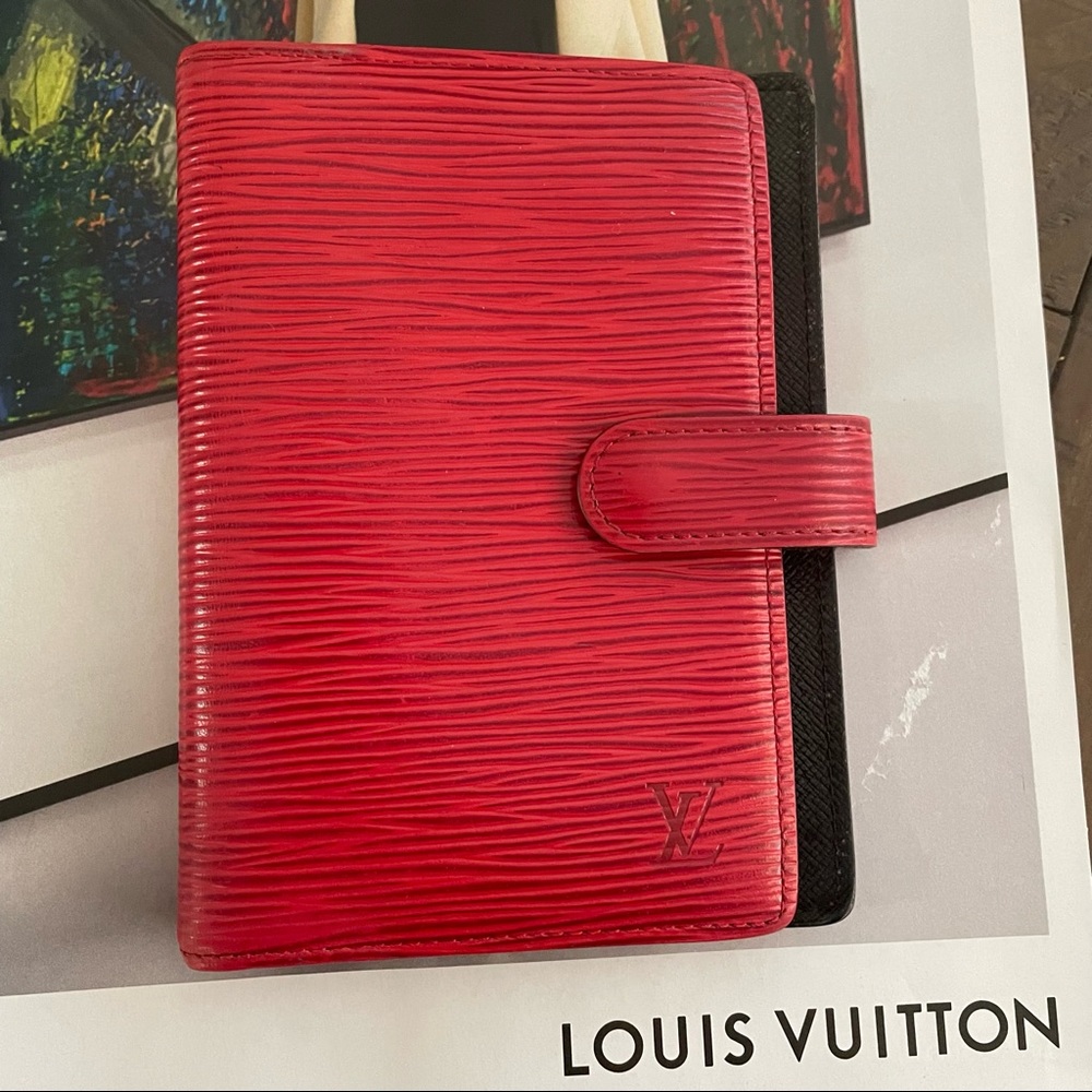 Louis Vuitton Epi Leather Small Ring Agenda Notebook PM